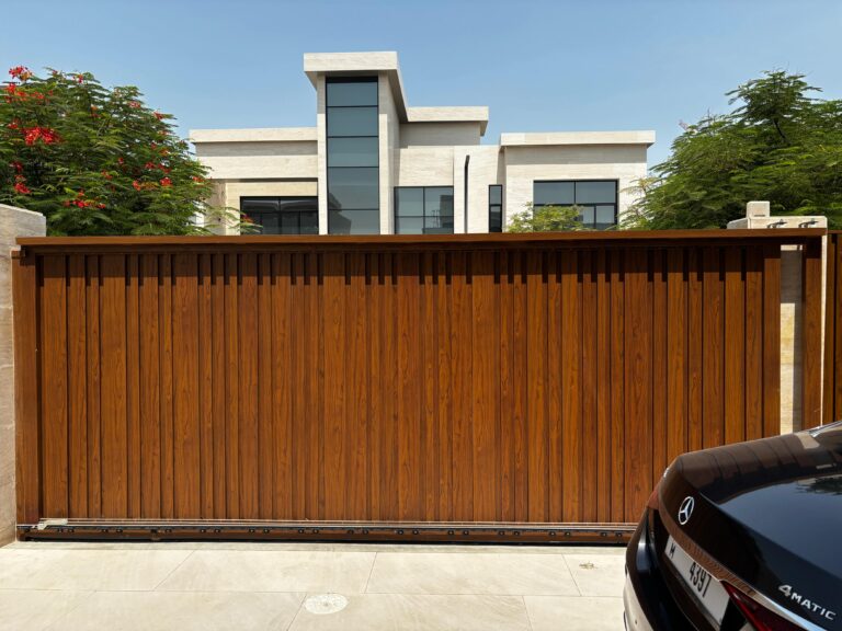 Aluminium Sliding Gate - Dubai Hills Residence